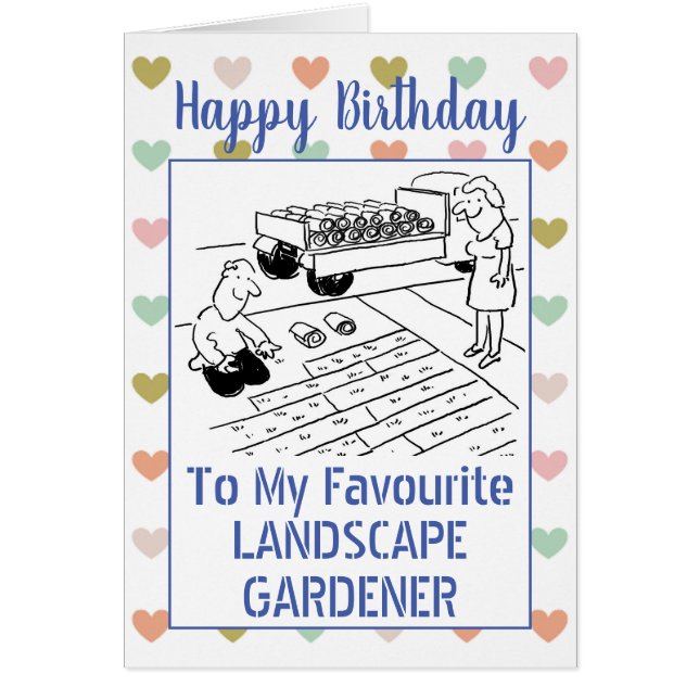 Happy Birthday Landscape Gardener (Front)