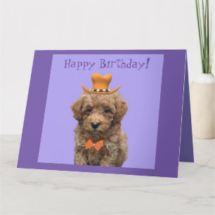 "Happy Birthday" large Personalise Dog Pet  Card