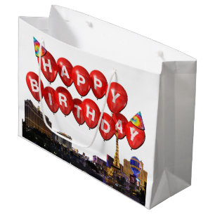 HAPPY BIRTHDAY LAS VEGAS STRIP GIFT BAG