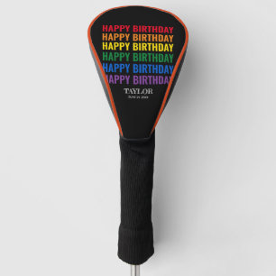 Happy Birthday LGBT Pride LGBTQ Transgender Golf Head Cover