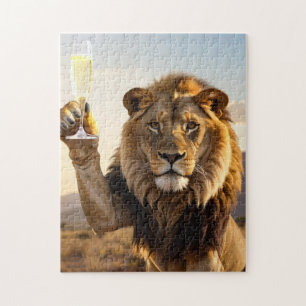 Happy Birthday Lion - Congratulations -  Jigsaw Puzzle