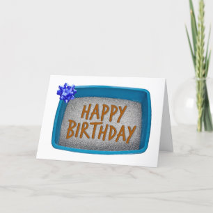 Happy Birthday Litter Box Humour Holiday Card