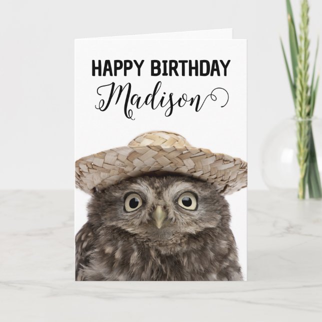 Happy Birthday | Little Owl Card (Front)