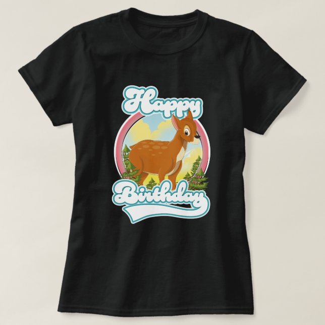 Happy Birthday Logo T-Shirt (Design Front)