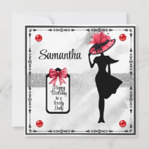 Happy Birthday lovely Lady birthday card