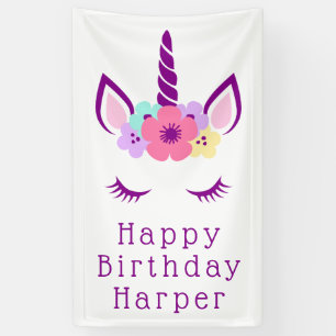 Happy Birthday   Magical Unicorn Banner