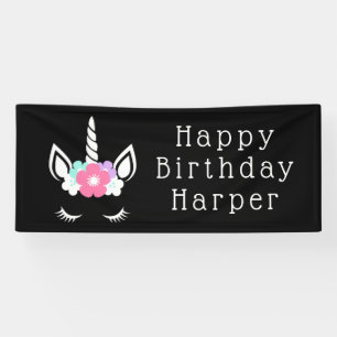 Happy Birthday   Magical Unicorn Banner