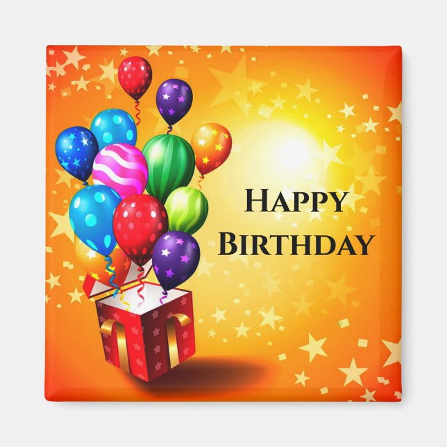 Happy Birthday Magnet (Front)