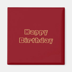 Happy Birthday Magnet