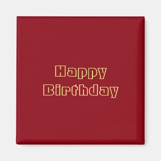 Happy Birthday Magnet