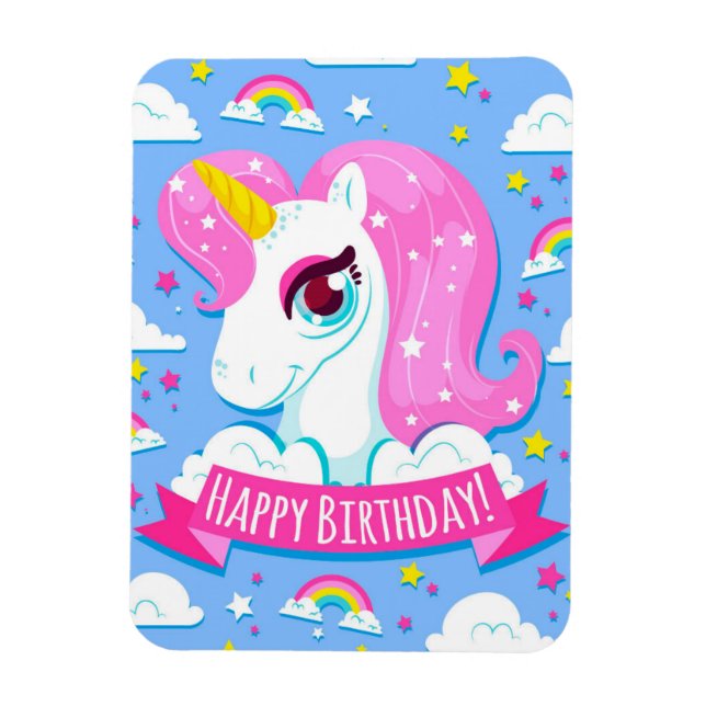 Happy Birthday Magnet (Vertical)