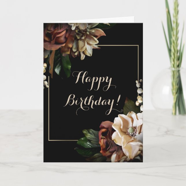 Happy Birthday Magnolia Card (Front)