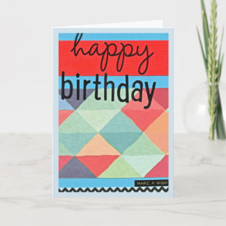 Happy Birthday, Make A Wish Card