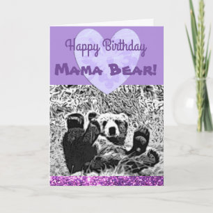 Happy Birthday "Mama Bear", Love Baby Bear Card