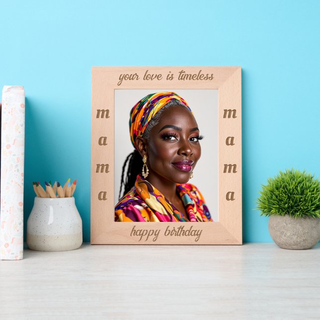 Happy birthday mama personalised etched frames (Creator Uploaded)