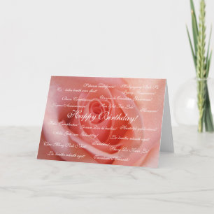 Happy Birthday - many languages Card
