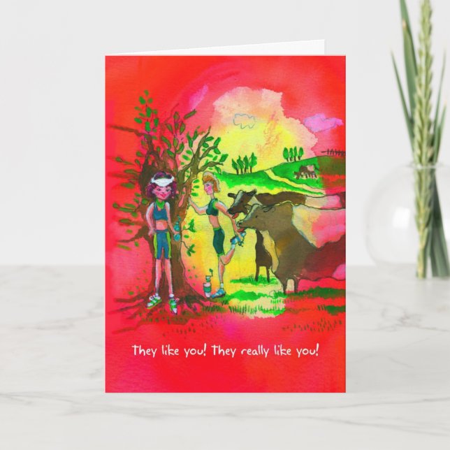 Happy Birthday Marathoner - Salty Runners Card (Front)