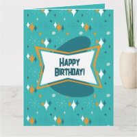 Happy Birthday, MCM Atomic Starburst Teal