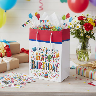 Happy Birthday Medium Gift Bag