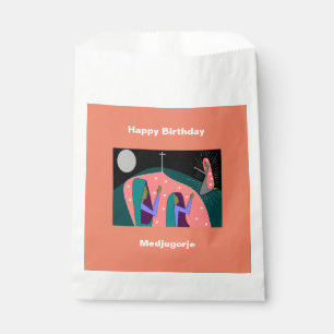 Happy Birthday Medjugorje Favour Bag