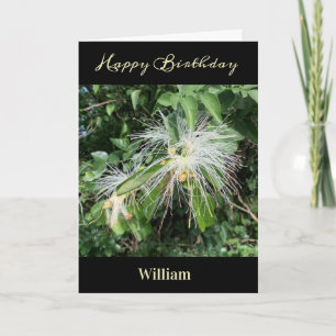 Happy Birthday Men Dad Nature Photo Personalize Card