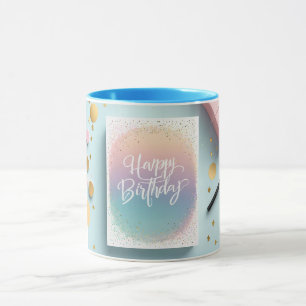 Happy Birthday Minimalist Chic Style Mug