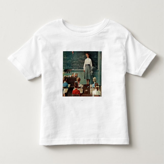 Happy Birthday, Miss Jones by Norman Rockwell Toddler T-Shirt (Front)