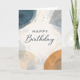 Happy Birthday - modern Card