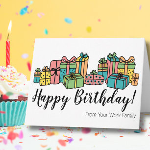 Happy Birthday Modern Colourful Fun Card