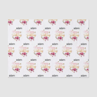 happy birthday modern  tissue paper