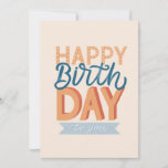 Happy birthday. Modern typography lettering friend<br><div class="desc">Modern typography lettering card "Happy birthday to you" for friends for any age.</div>