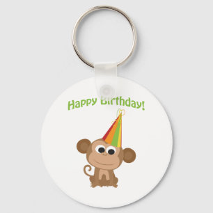 Happy Birthday! Monkey Key Ring