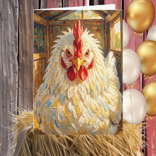 Happy Birthday Mother Clucker Funny Chicken Pun Card