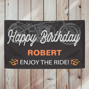 Happy Birthday Motorcycle image for biker Banner