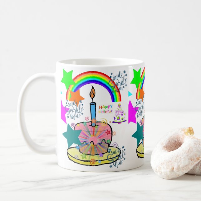 Happy Birthday Mug (With Donut)