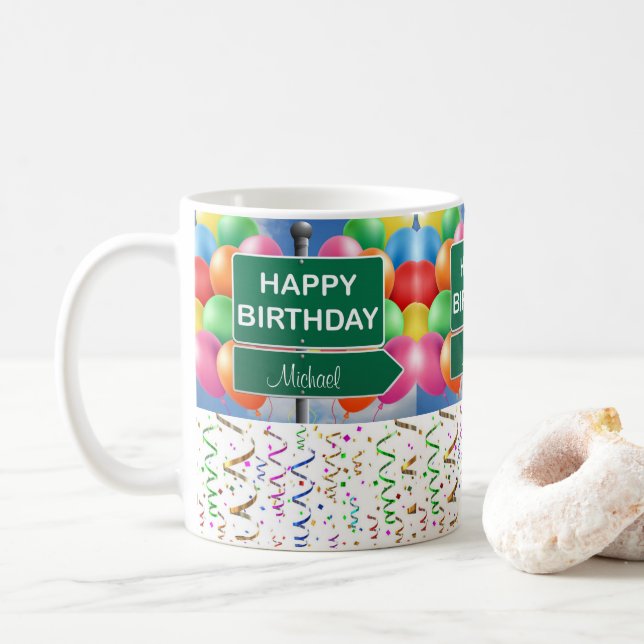 Happy Birthday Mug (With Donut)