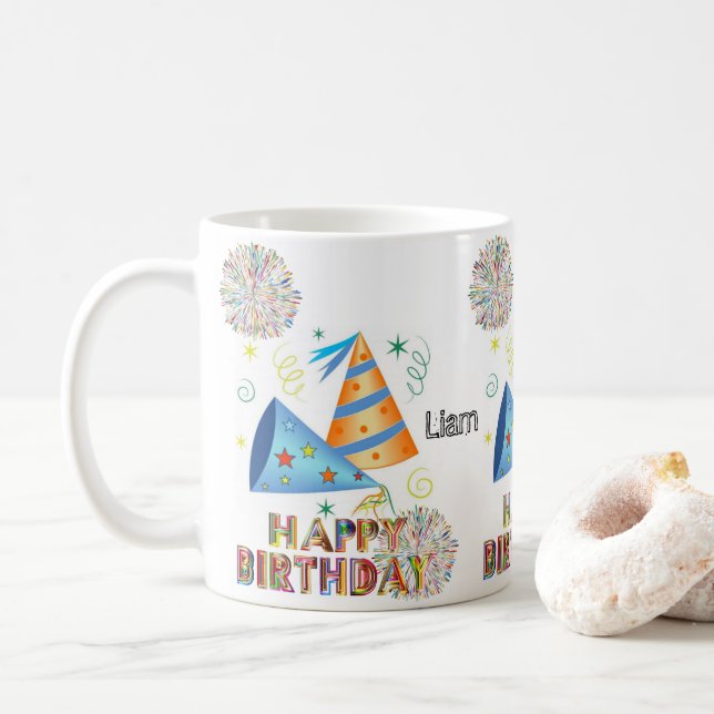 Happy Birthday Mug (With Donut)