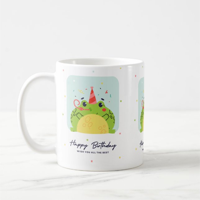 Happy Birthday Mug – Colorful Fun Birthday Coffee  (Left)