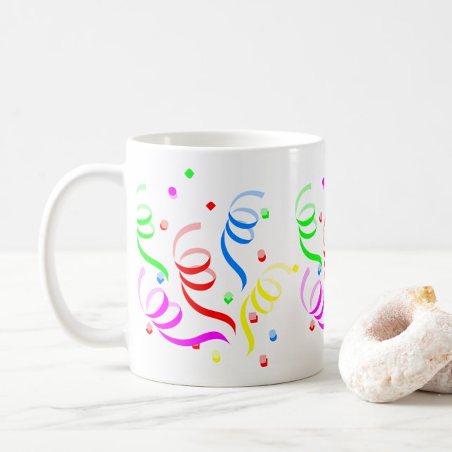 Happy Birthday Mug Confetti (With Donut)