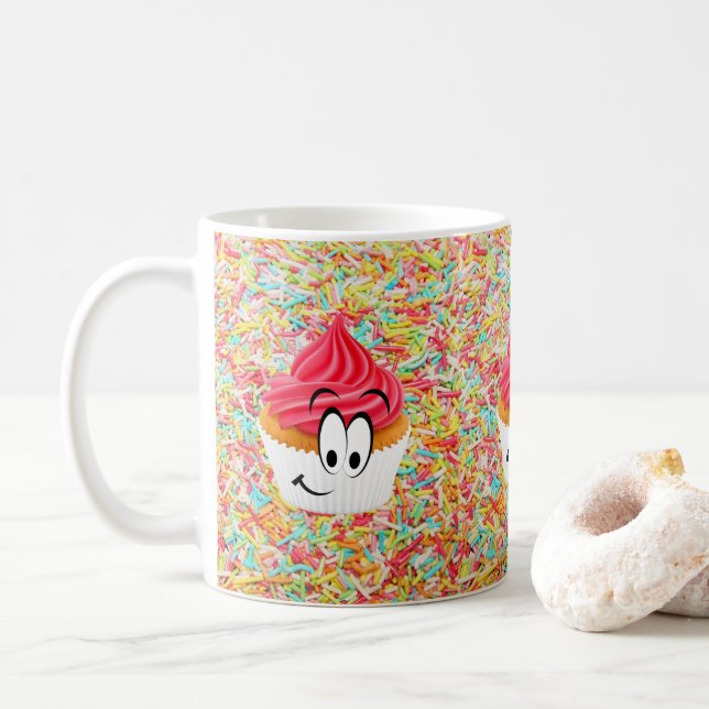 Happy Birthday Mug Cupcake (With Donut)