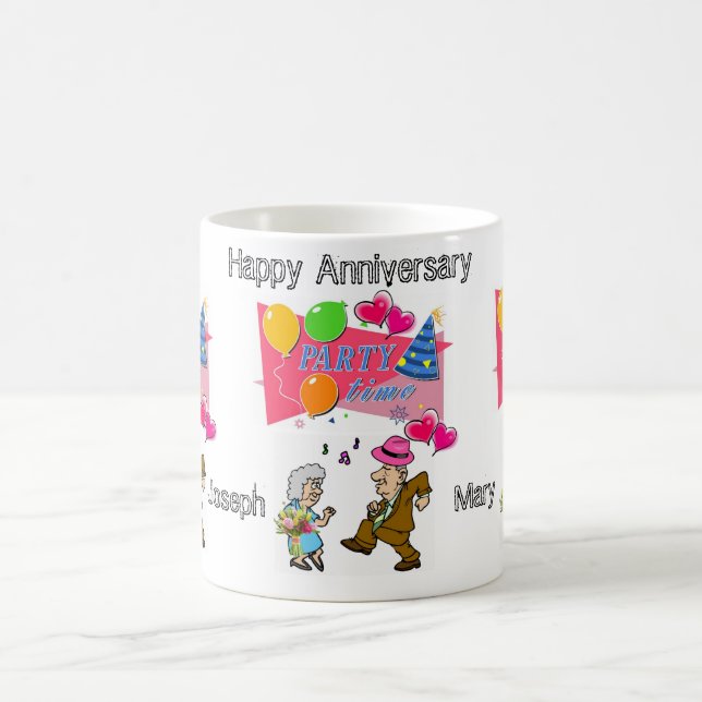 Happy Birthday Mug Happy Anniversary (Center)