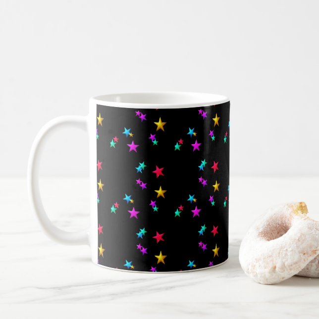 Happy Birthday Mug Stars (With Donut)