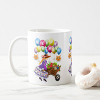 Happy Birthday Mug Victorian