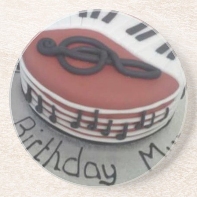 Happy birthday mum cake coaster (Front)