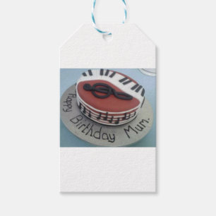 Happy birthday mum cake gift tags