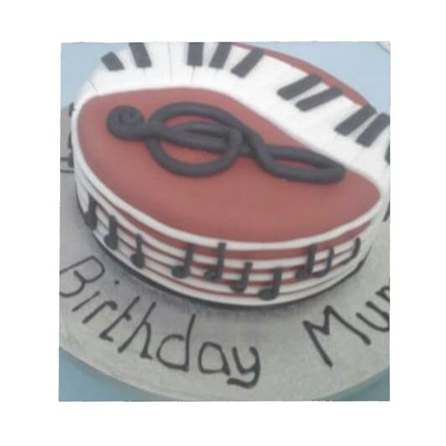 Happy birthday mum cake notepad (Front)