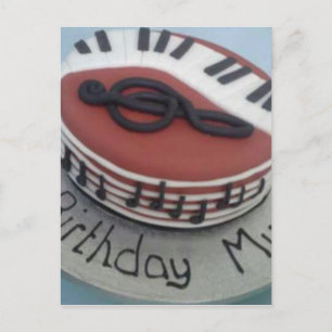 Happy birthday mum cake postcard