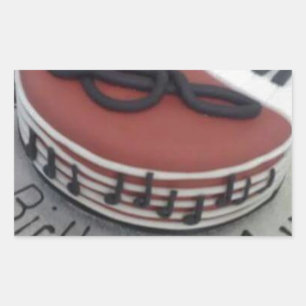 Happy birthday mum cake rectangular sticker