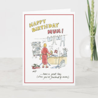 Happy birthday mum card