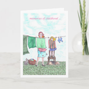 Happy Birthday Mum- childhood memories Card